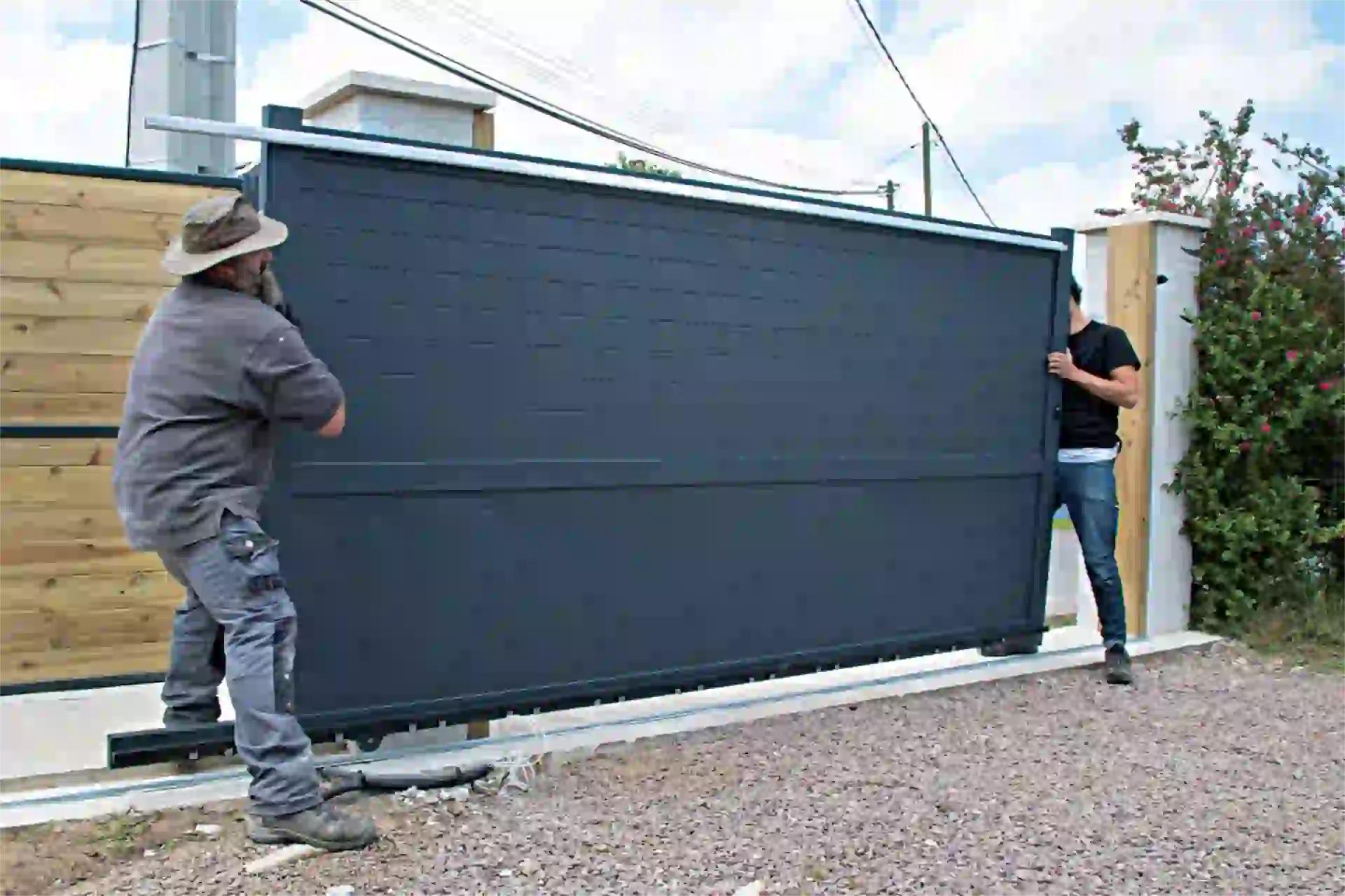 Portail posé à Cramont