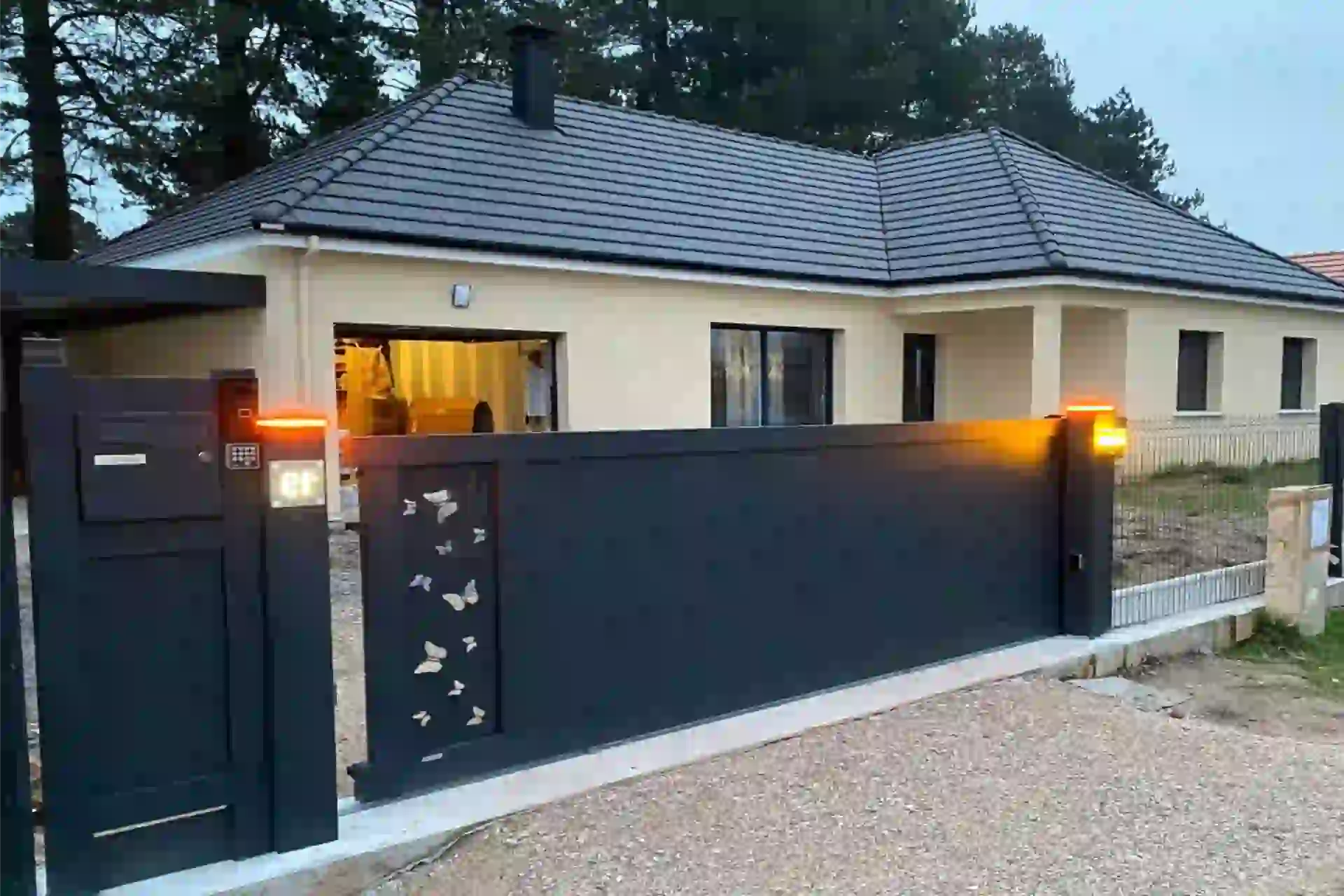 Portail posé à Niederhergheim